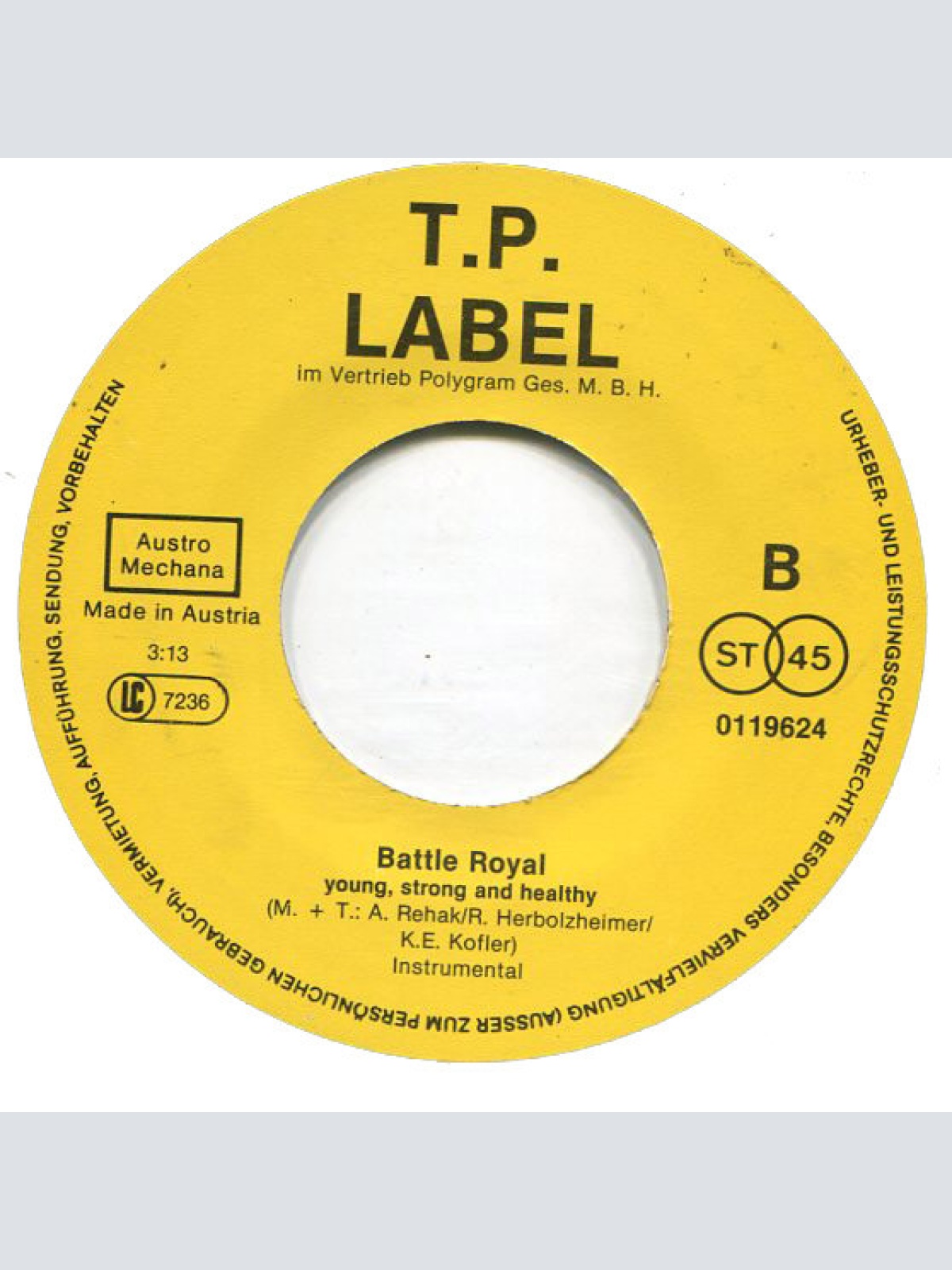 Vinyl / Battle Royal (3) - Young, Strong & Healthy