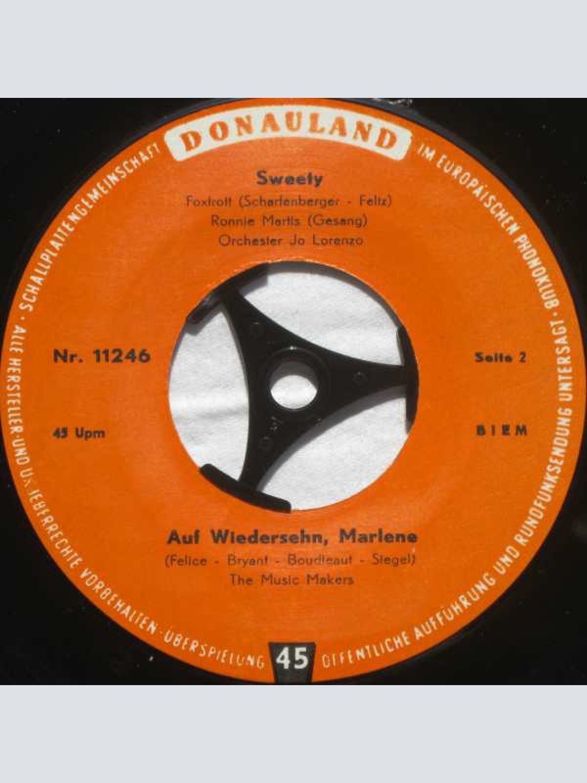 Vinyl / Charlotte Marian / Ronnie Martis / The Music Makers (3) - Lady Sunshine Und Mr. Moon / Paradiso / Sweety / Auf Wiedersehn, Marlene