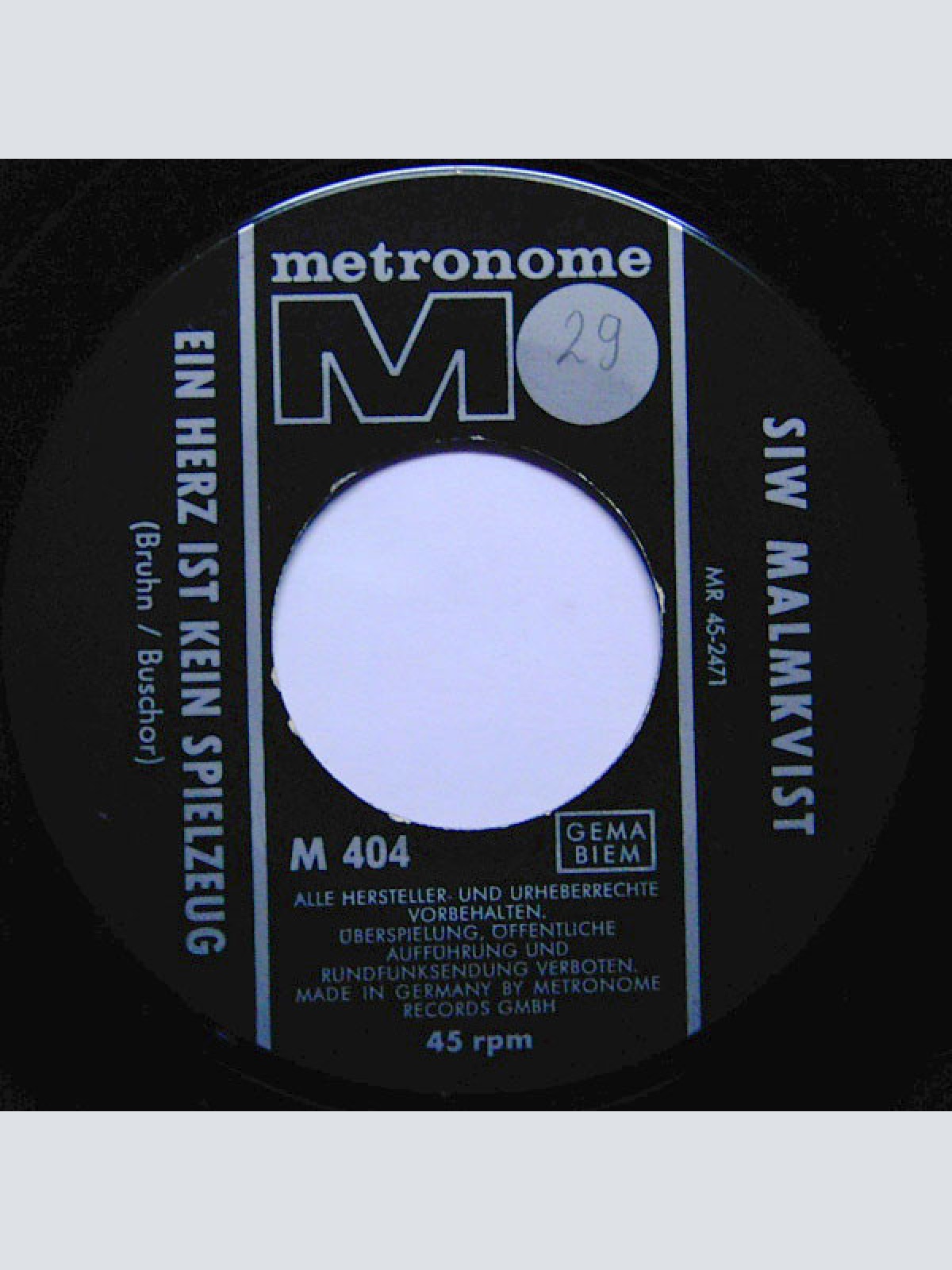 Vinyl / Siw Malmkvist - Liebeskummer Lohnt Sich Nicht