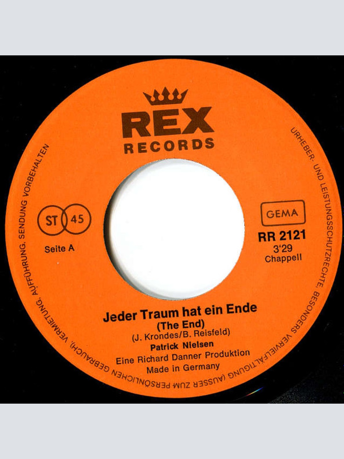 Vinyl / Patrick Nielsen - Jeder Traum Hat Ein Ende