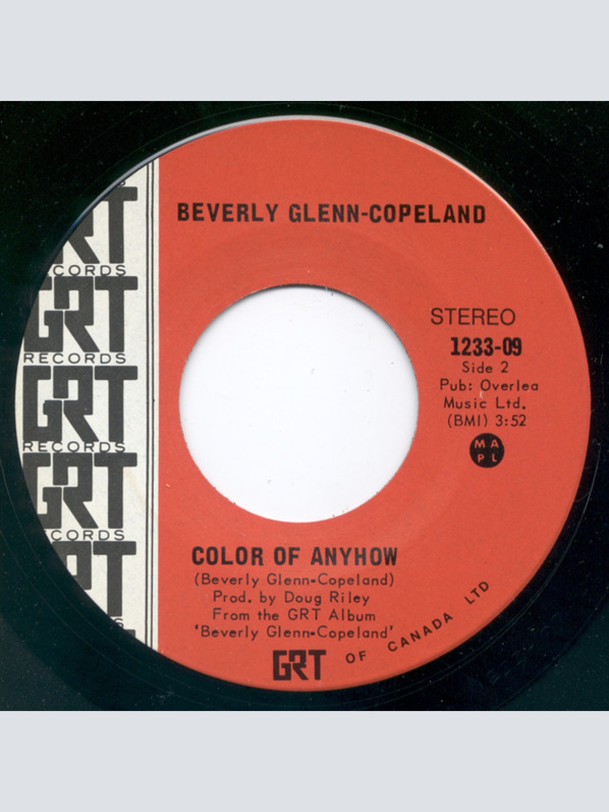 Vinyl / Beverly Glenn-Copeland - Together For Us All / Color Of Anyhow