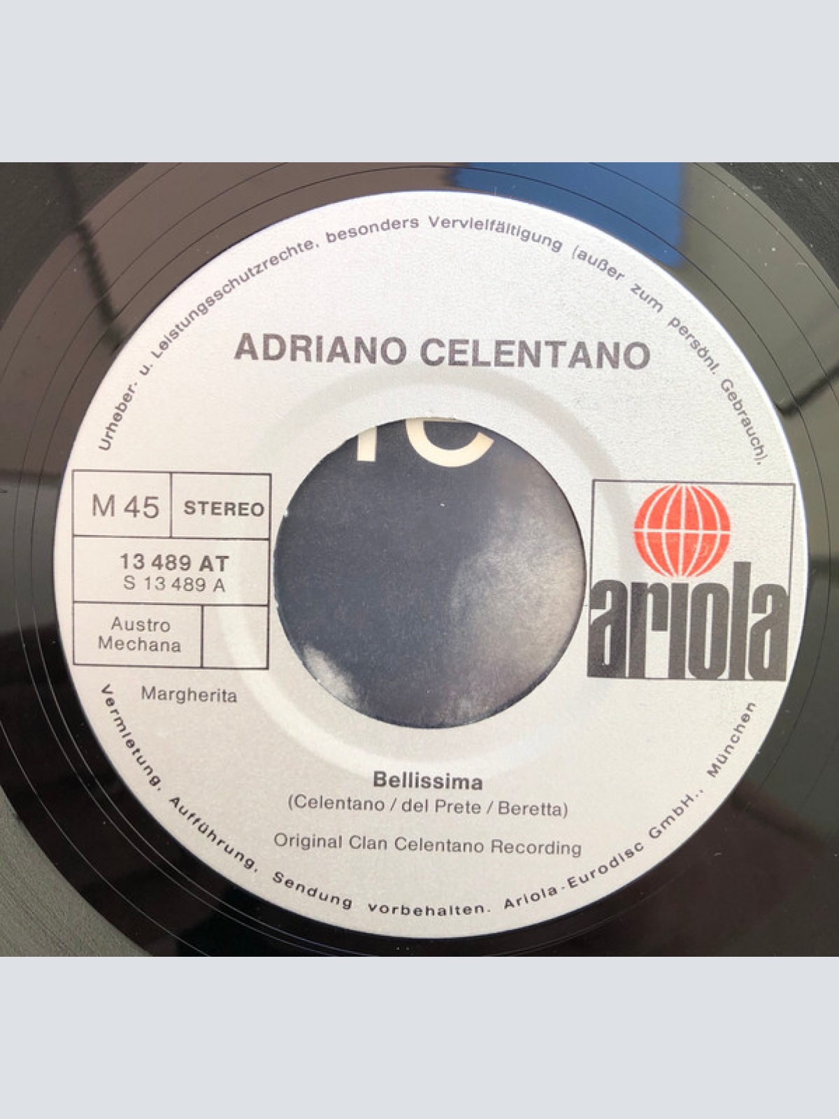 Vinyl / Adriano Celentano - Bellissima