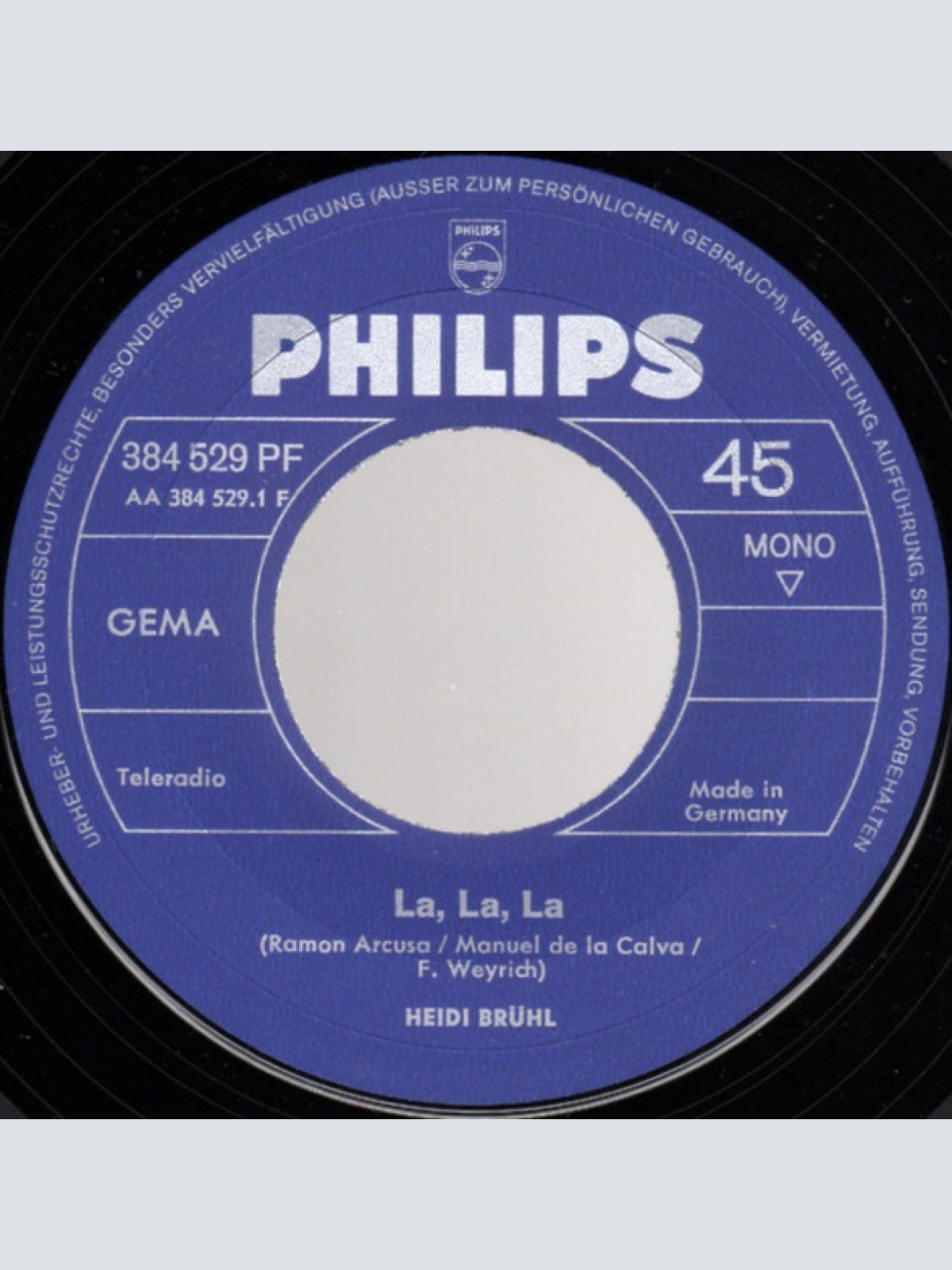 Vinyl / Heidi Brühl - La La La