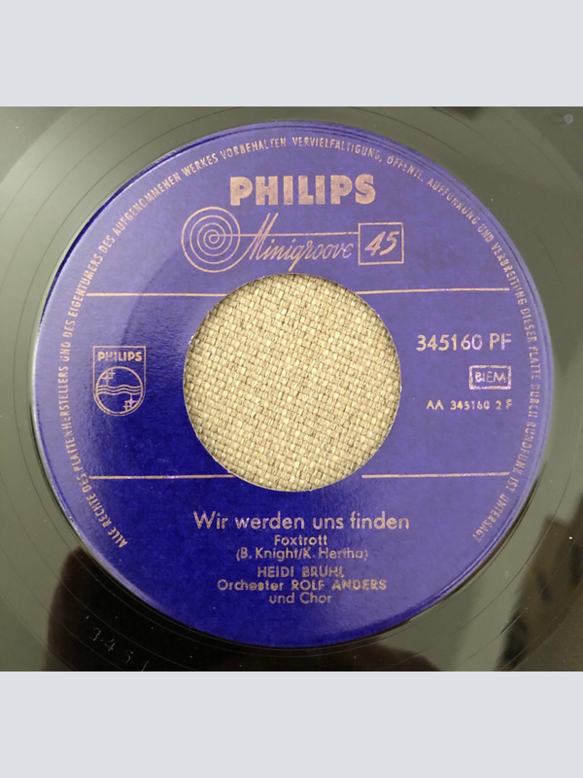 Vinyl / Heidi Brühl - Immer, Wenn Du Bei Mir Bist / Wir Werden Uns Finden