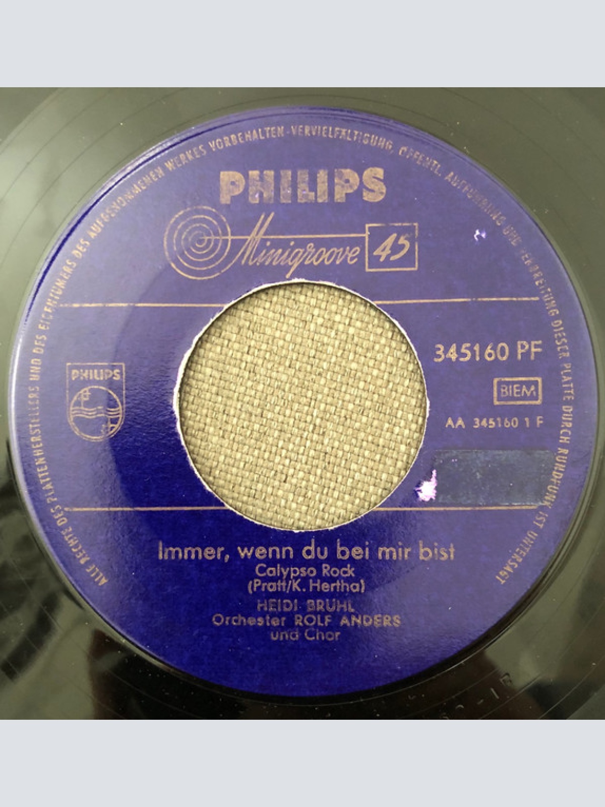 Vinyl / Heidi Brühl - Immer, Wenn Du Bei Mir Bist / Wir Werden Uns Finden