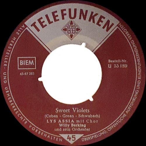 Vinyl / Lys Assia - Sweet Violets