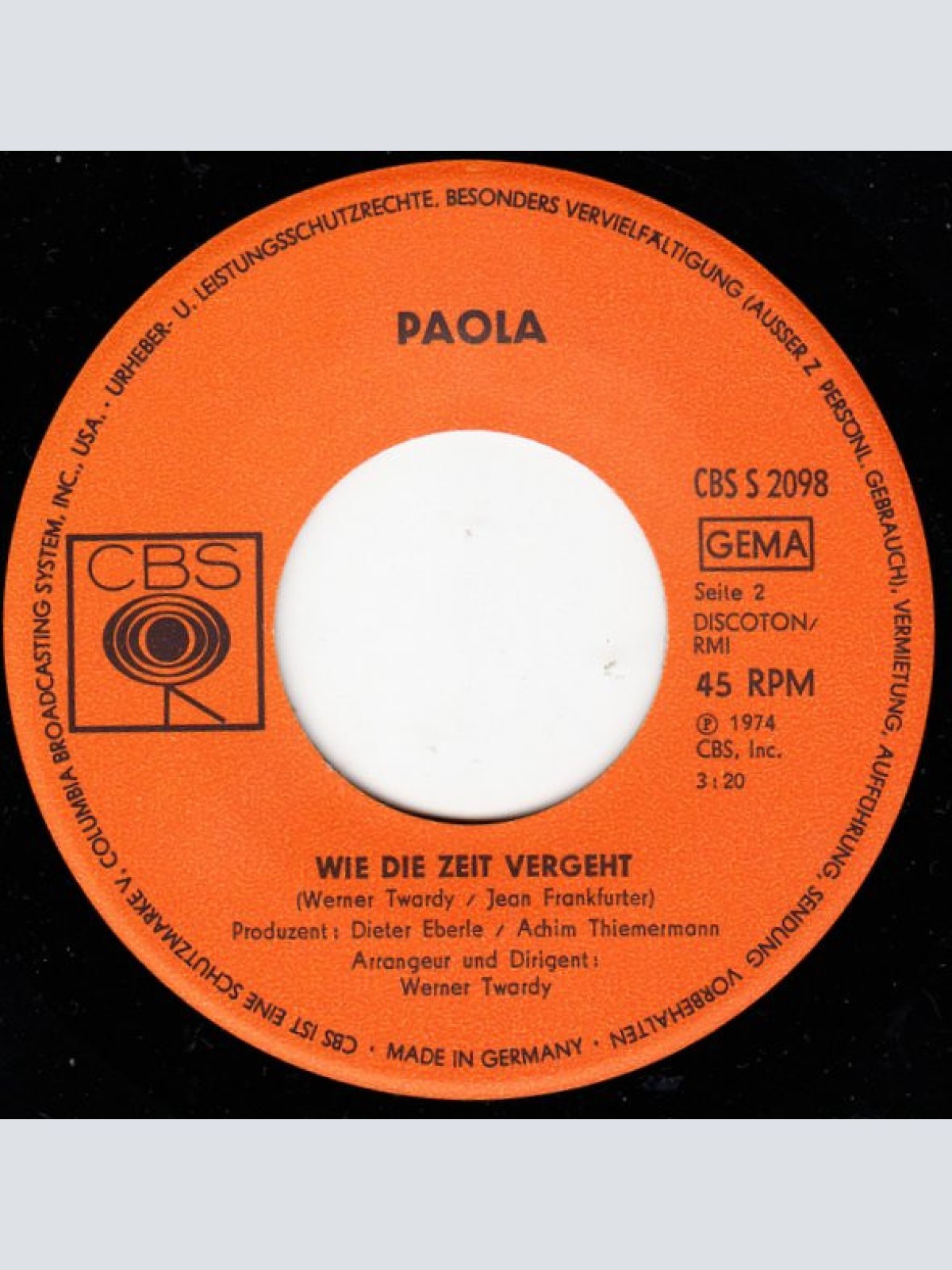 Vinyl / Paola (2) - Capri-Fischer