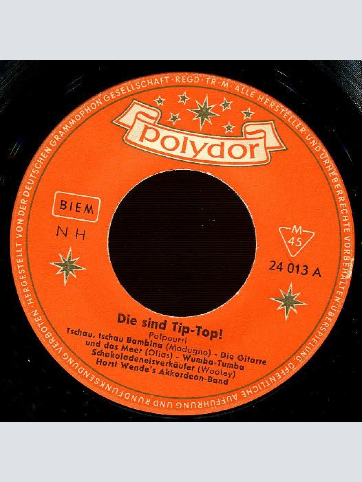 Vinyl / Horst Wende's Akkordeon-Band - Die Sind Tip-Top!