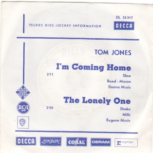 Vinyl / Tom Jones - I'm Coming Home