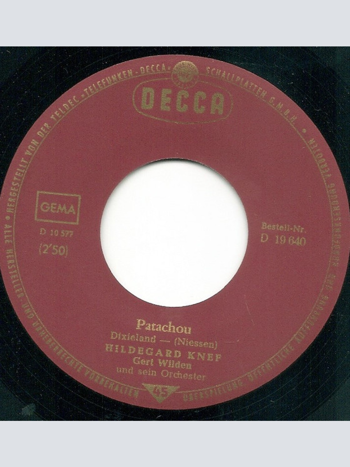 Vinyl / Hildegard Knef - Lola Und Jonny