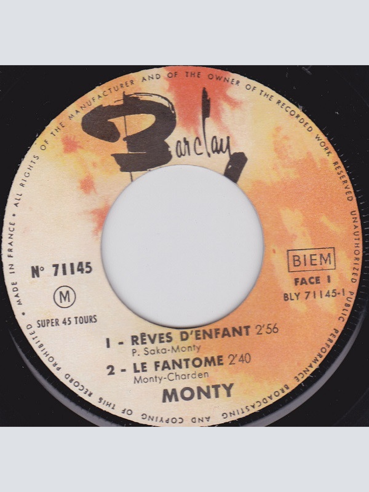 Vinyl / Monty (6) - Rêves D'enfant