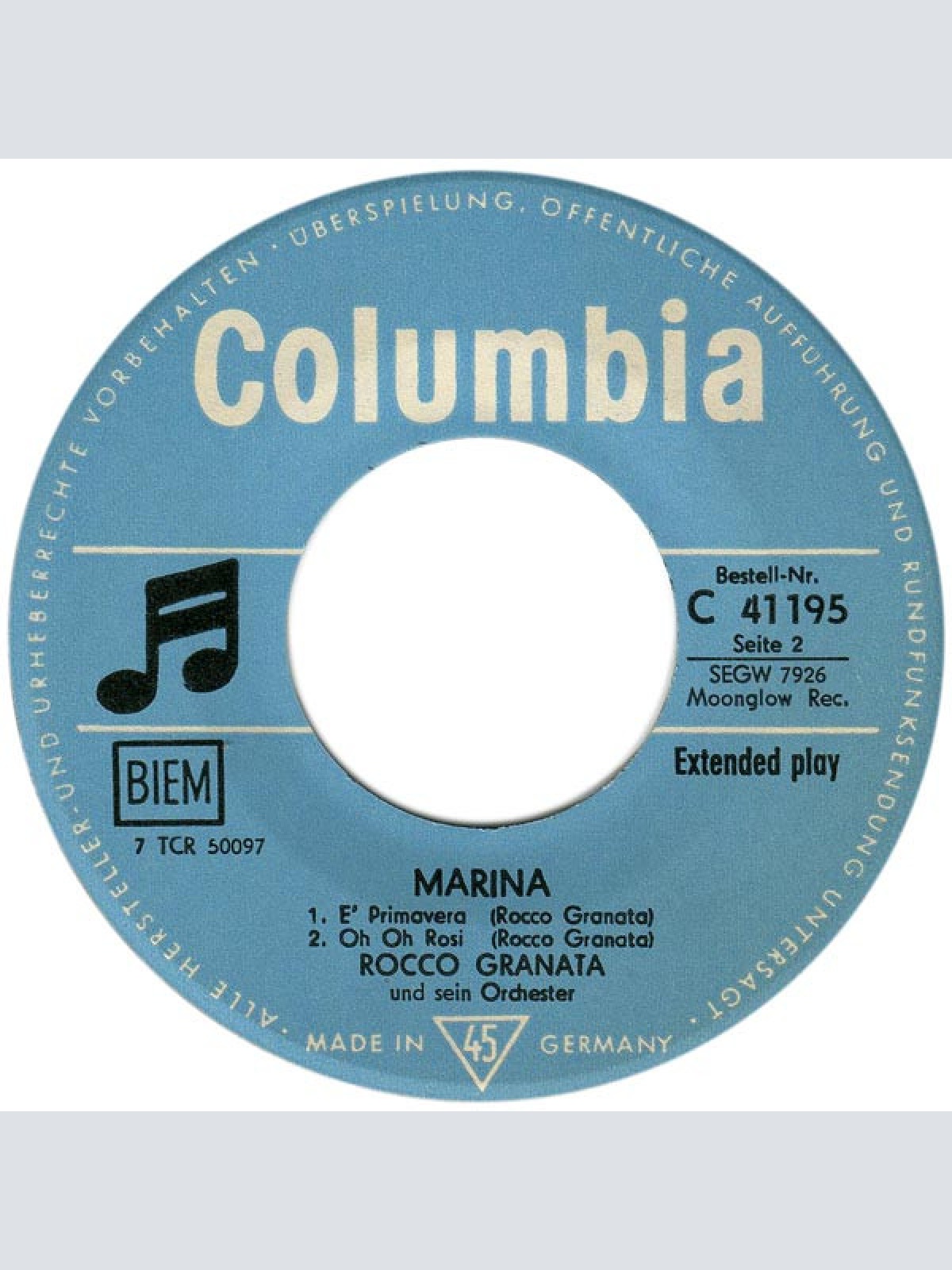 Vinyl / Rocco Granata - Marina