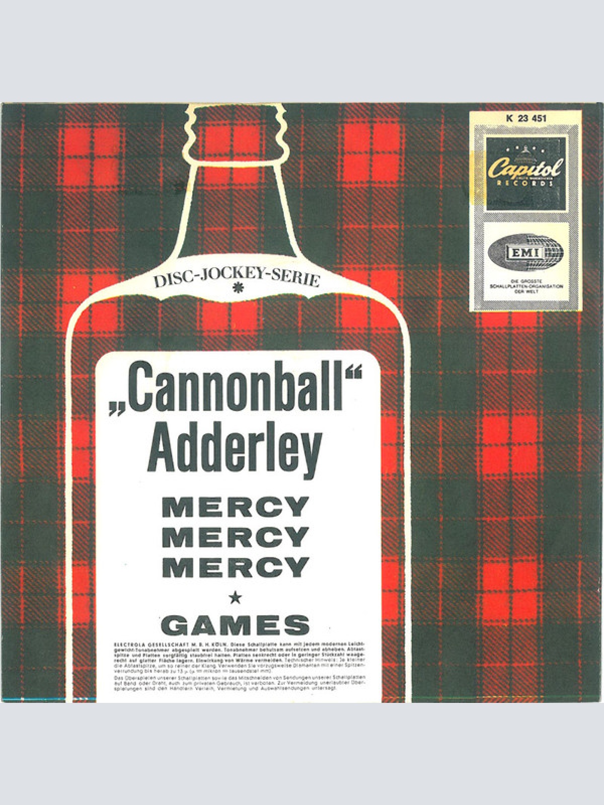 Vinyl / "Cannonball" Adderley* - Mercy, Mercy, Mercy / Games