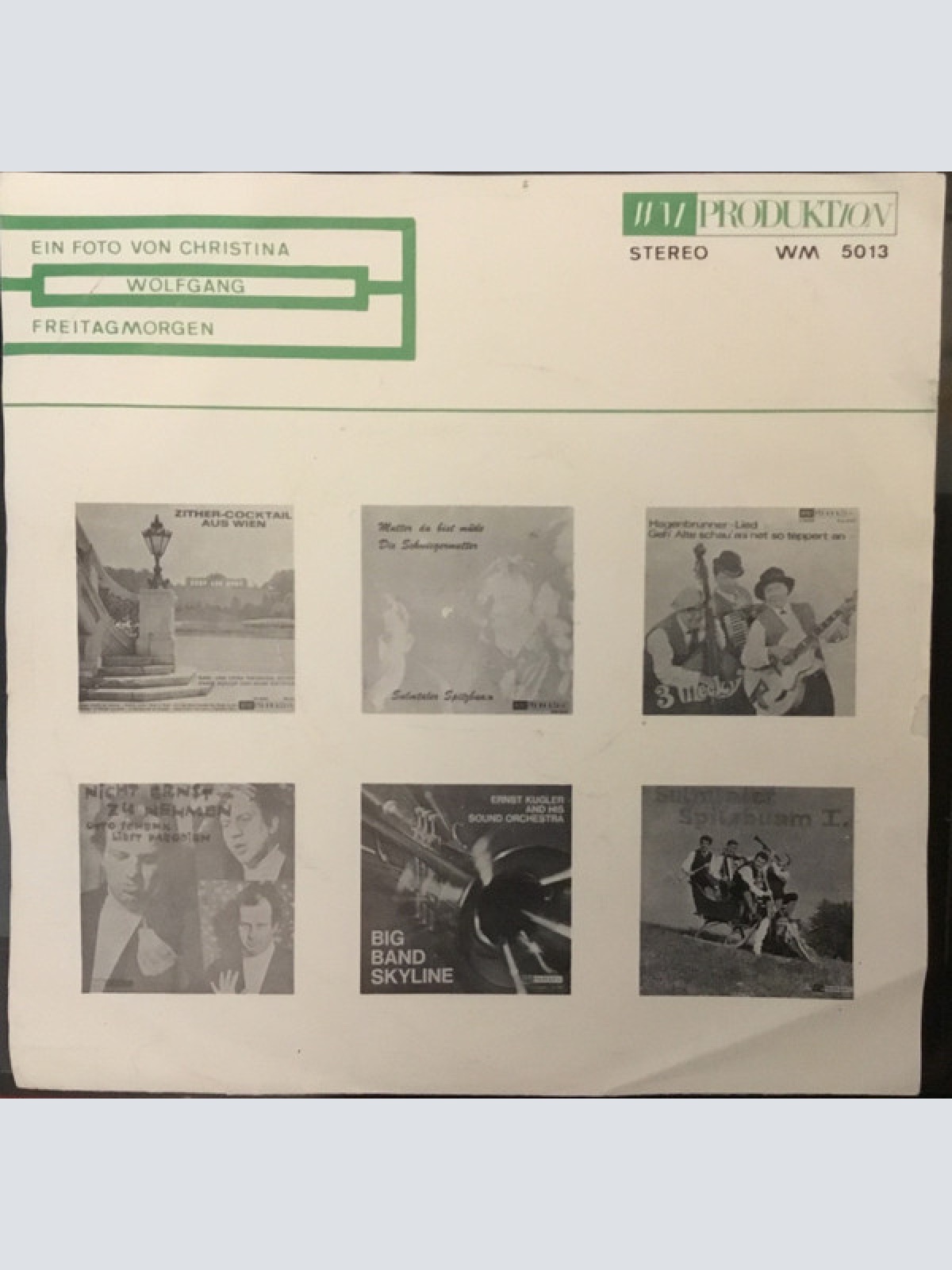 Vinyl / Wolfgang* - Ein Foto Von Christina / Freitagmorgen