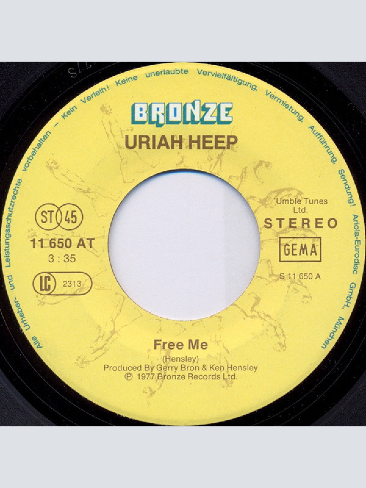 Vinyl / Uriah Heep - Free Me