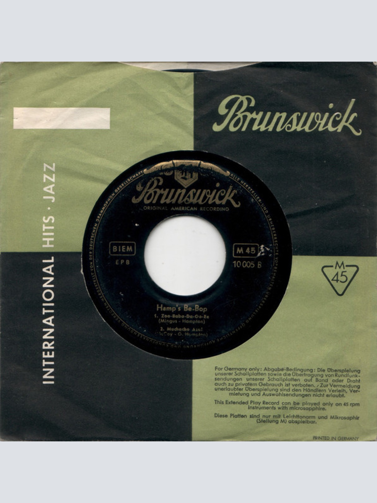 Vinyl / Lionel Hampton Und Sein Orchester* - Hamp's Be-Bop