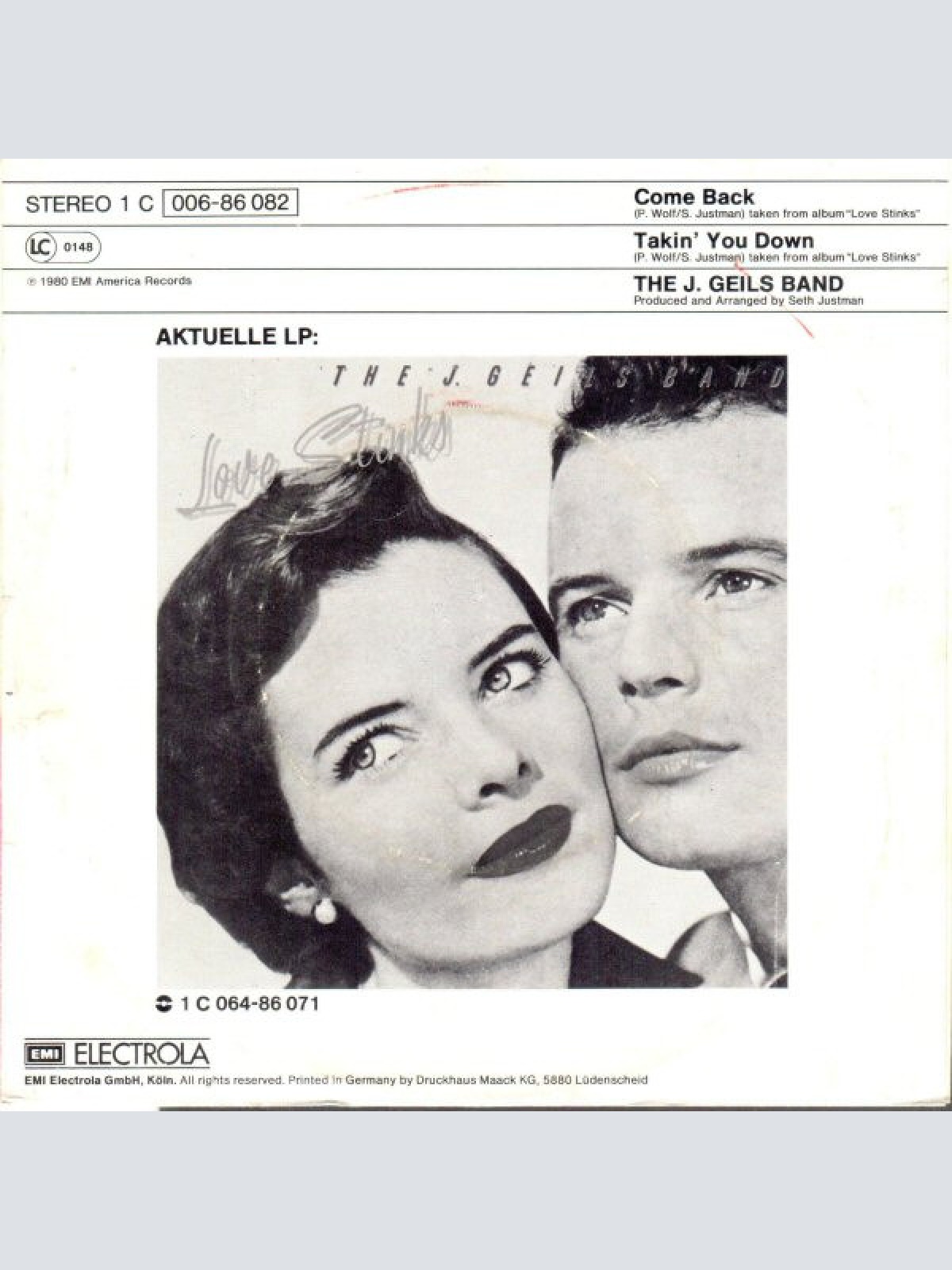 Vinyl / The J. Geils Band - Come Back