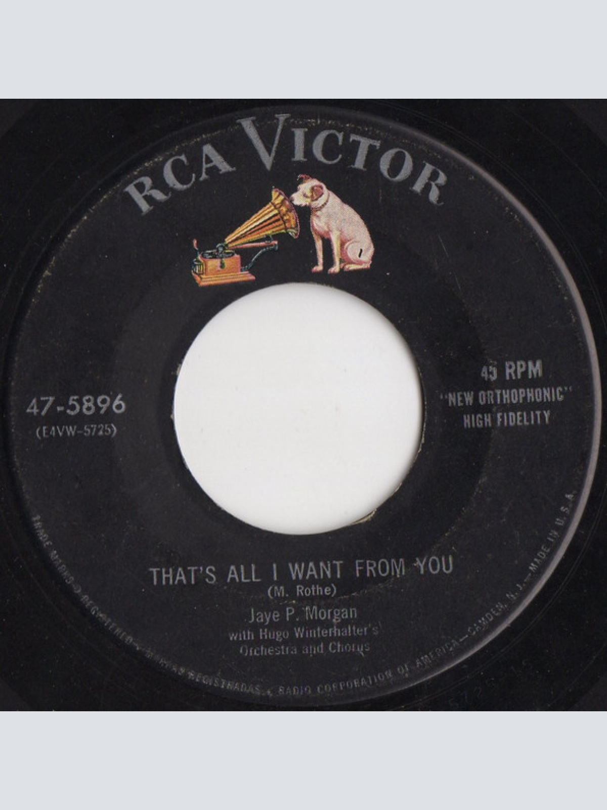 Vinyl / Jaye P. Morgan - That's All I Want From You / Dawn