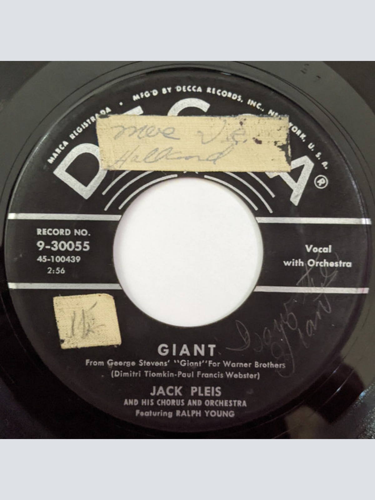 Vinyl / Jack Pleis And His Orchestra And Chorus - Giant