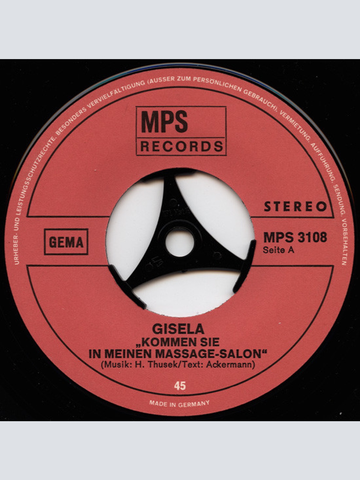 Vinyl / Gisela* - Kommen Sie In Meinen Massagesalon / Die Wirtin Vom Goldenen Schwan