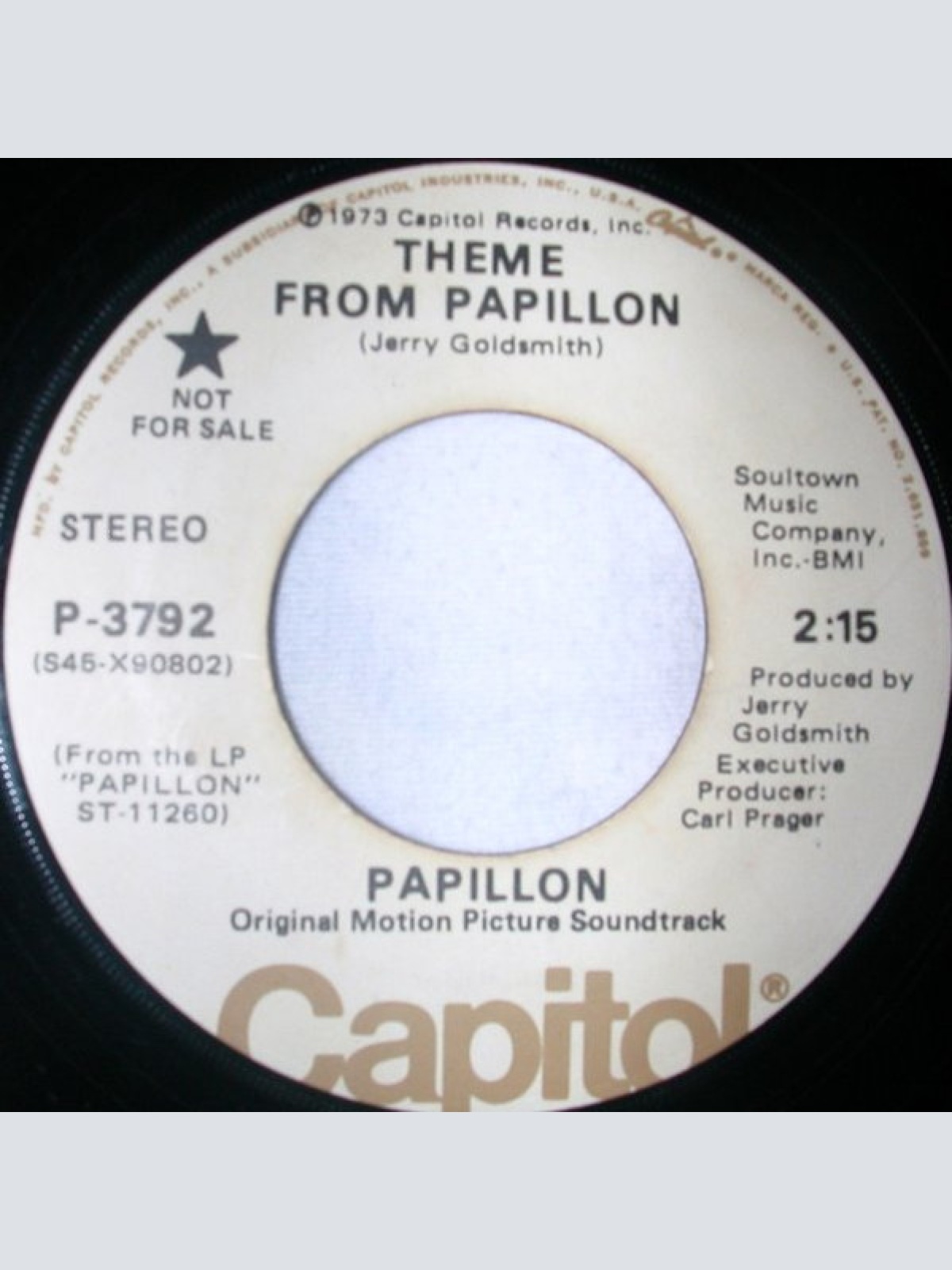 Vinyl / Jerry Goldsmith - Theme From Papillon
