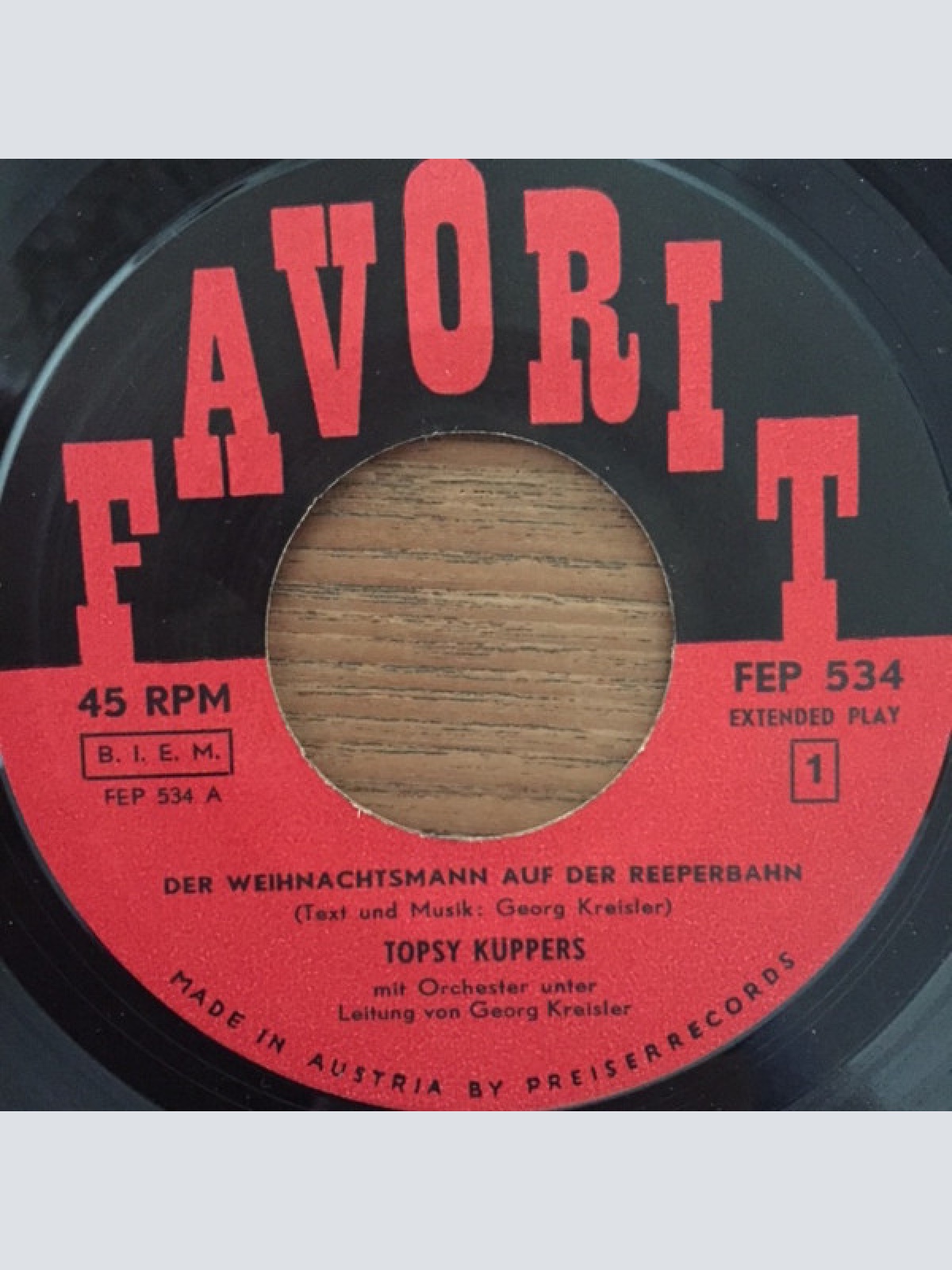 Vinyl / Topsy Küppers - Der Weihnachtsmann Auf Der Reeperbahn / Erich