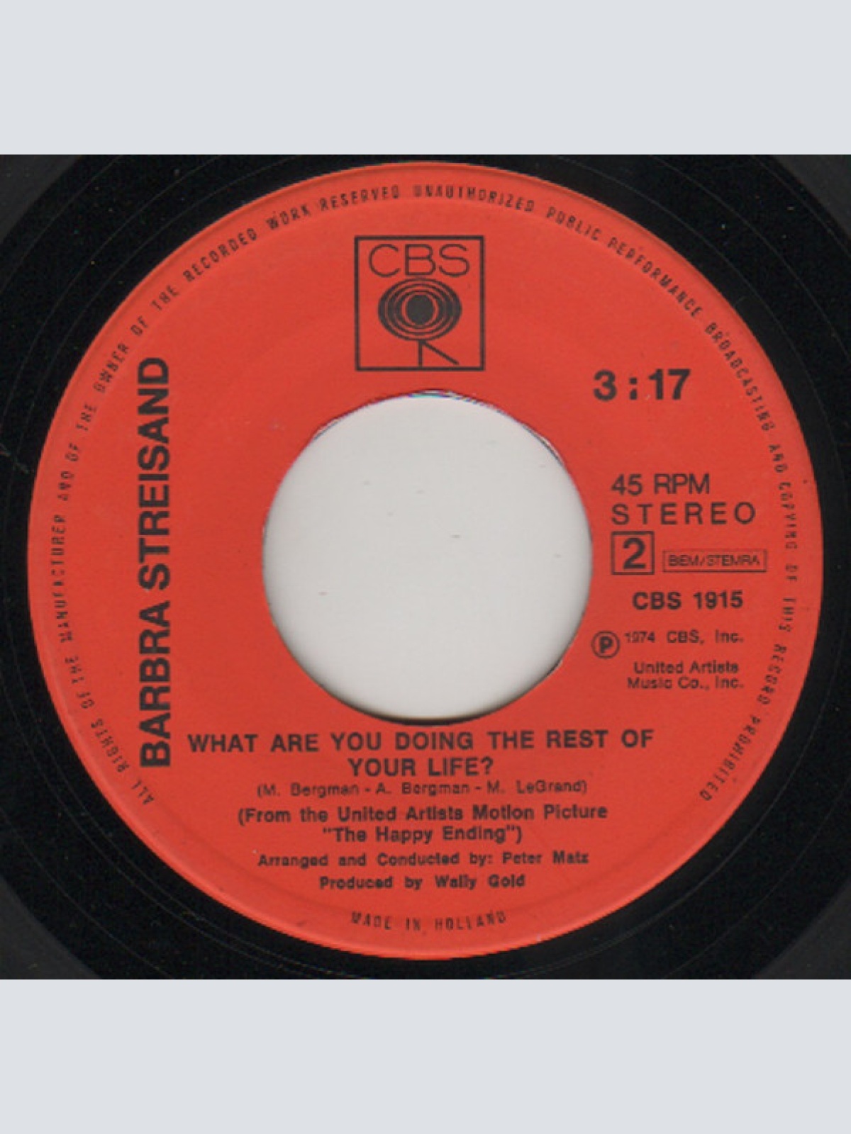 Vinyl / Barbra Streisand - The Way We Were