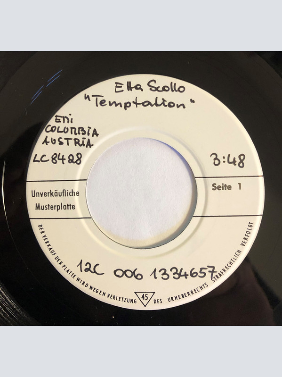 Vinyl / Etta Scollo - Temptation