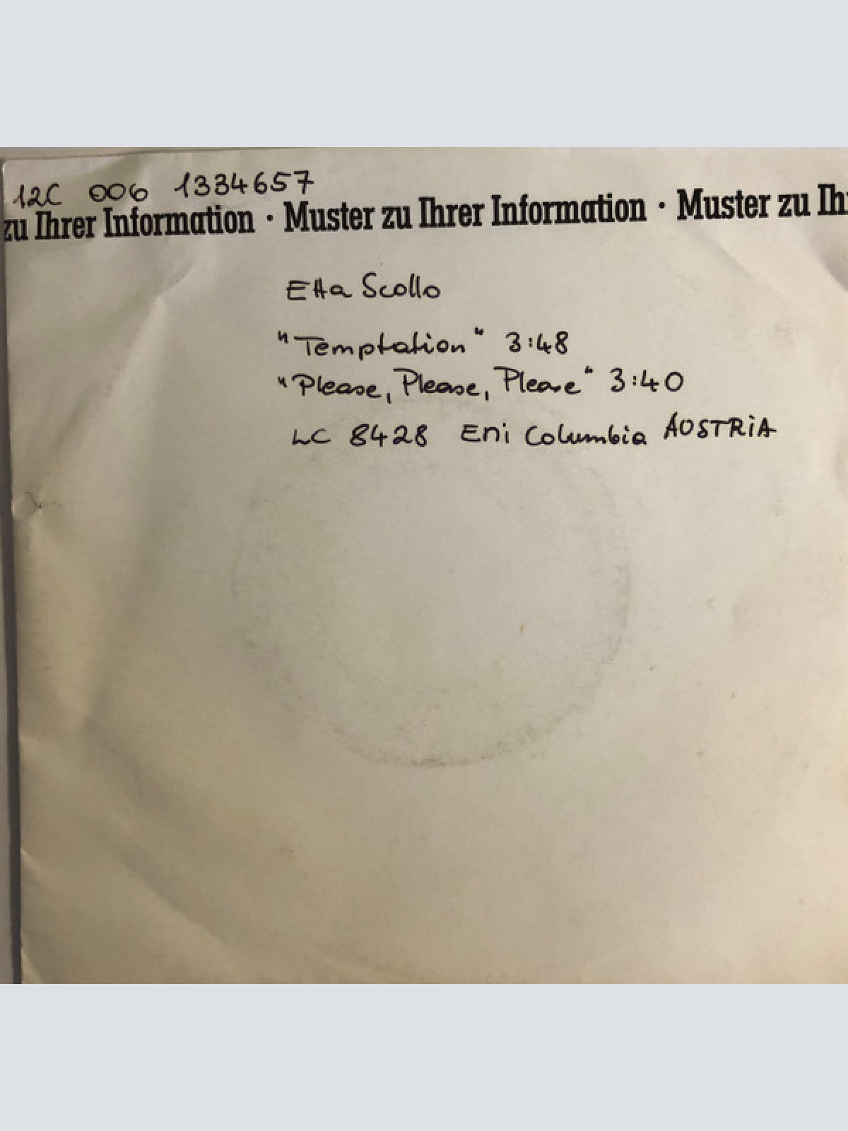 Vinyl / Etta Scollo - Temptation