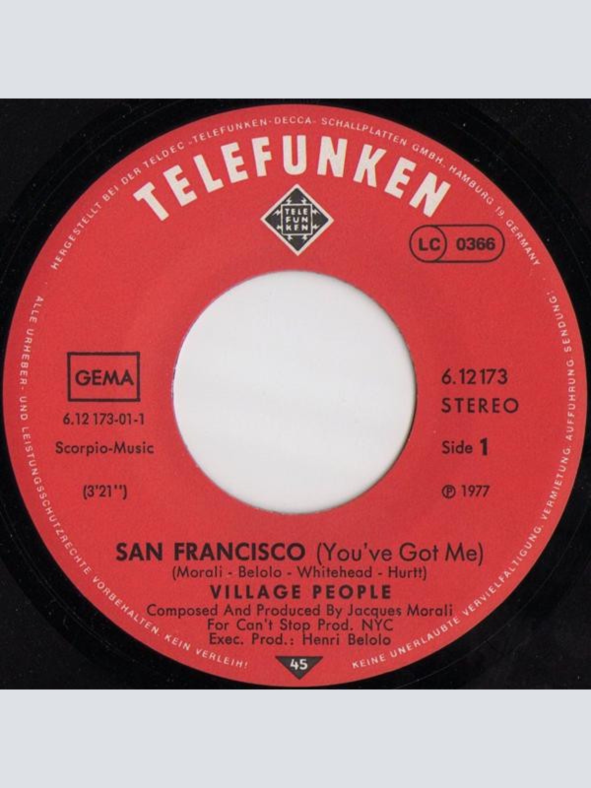 Vinyl / Village People - San Francisco