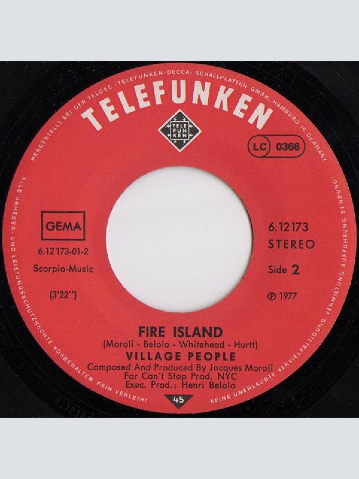 Vinyl / Village People - San Francisco