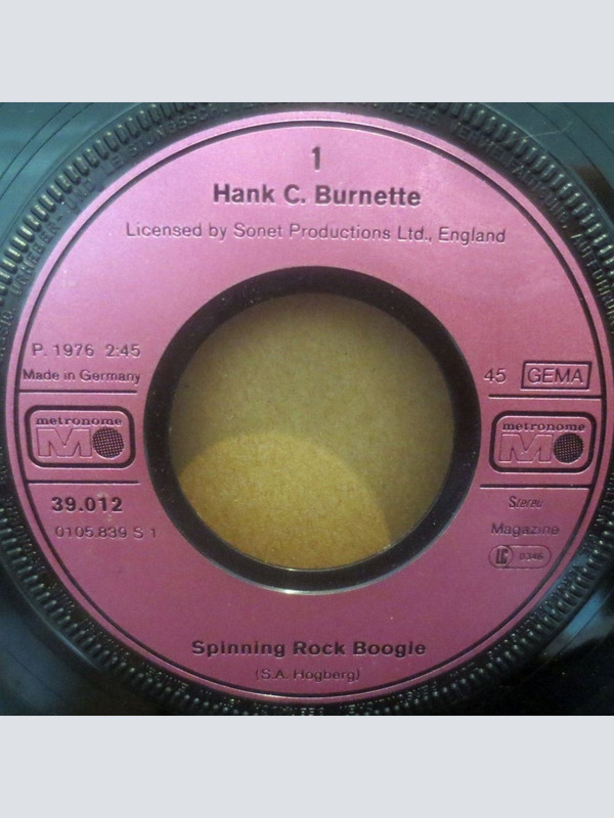 Vinyl / Hank C. Burnette - Spinning Rock Boogie