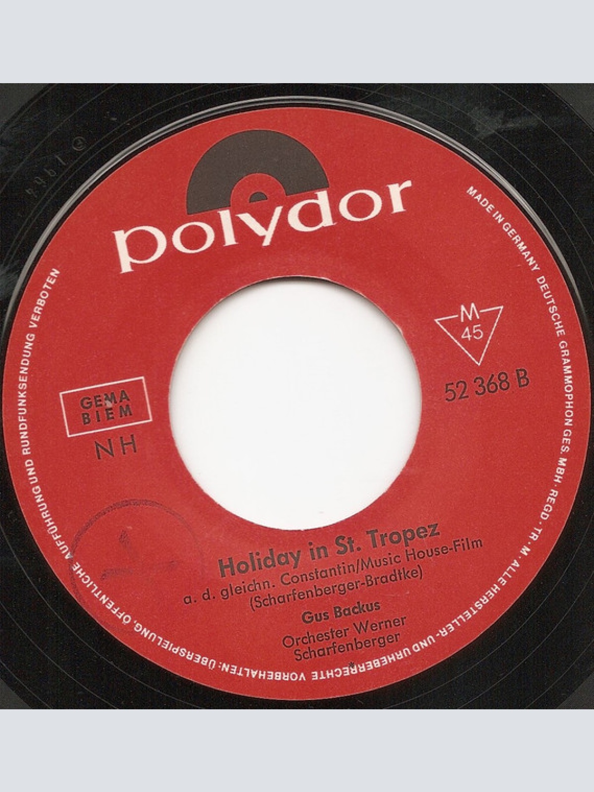 Vinyl / Gus Backus - 22 Beine Und Die Zwei Von Meiner Braut