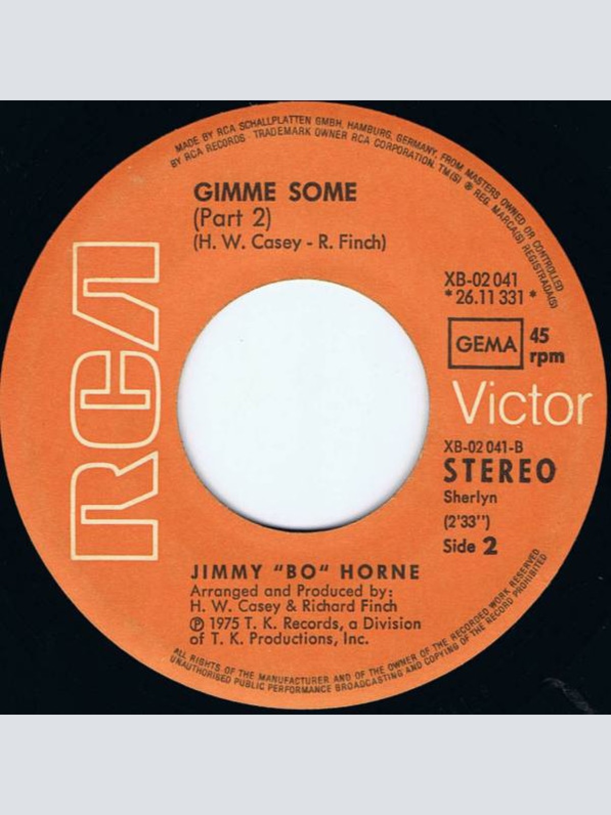 Vinyl / Jimmy „Bo“ Horne* - Gimme Some (Part 1 + Part 2)