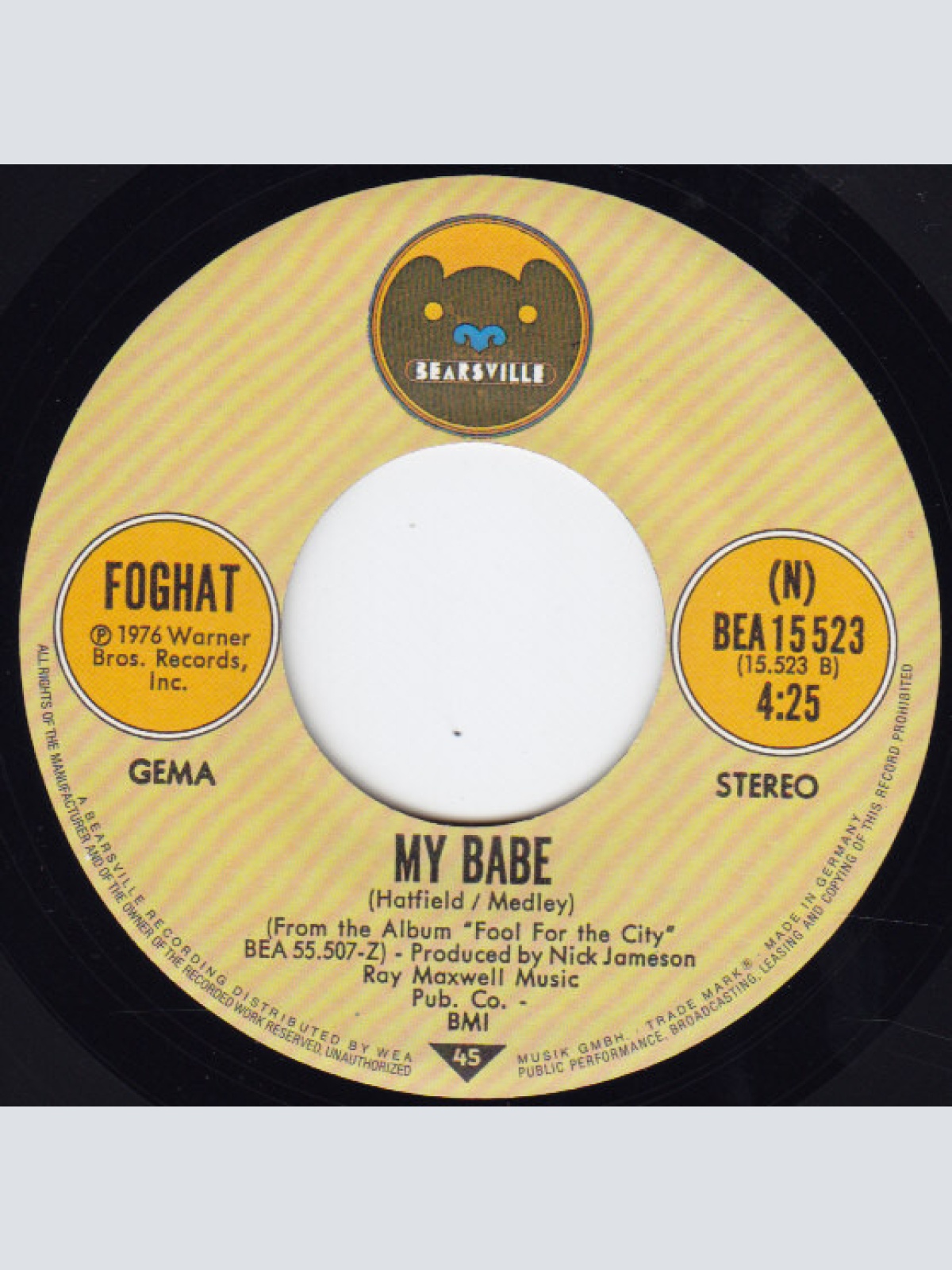 Vinyl / Foghat - Slow Ride