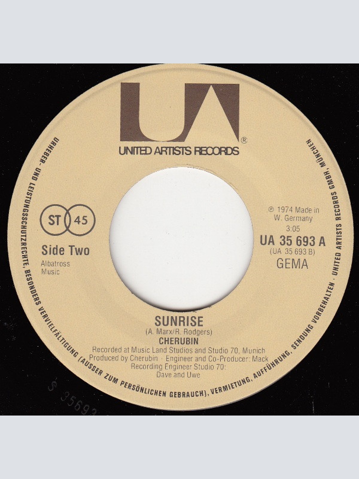 Vinyl / Cherubin - The Letter