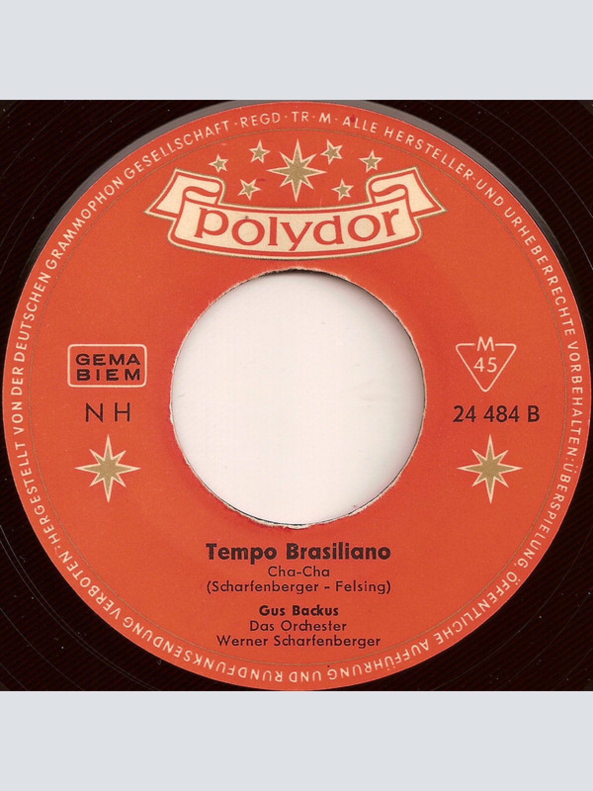 Vinyl / Gus Backus - Auf Wiederseh'n