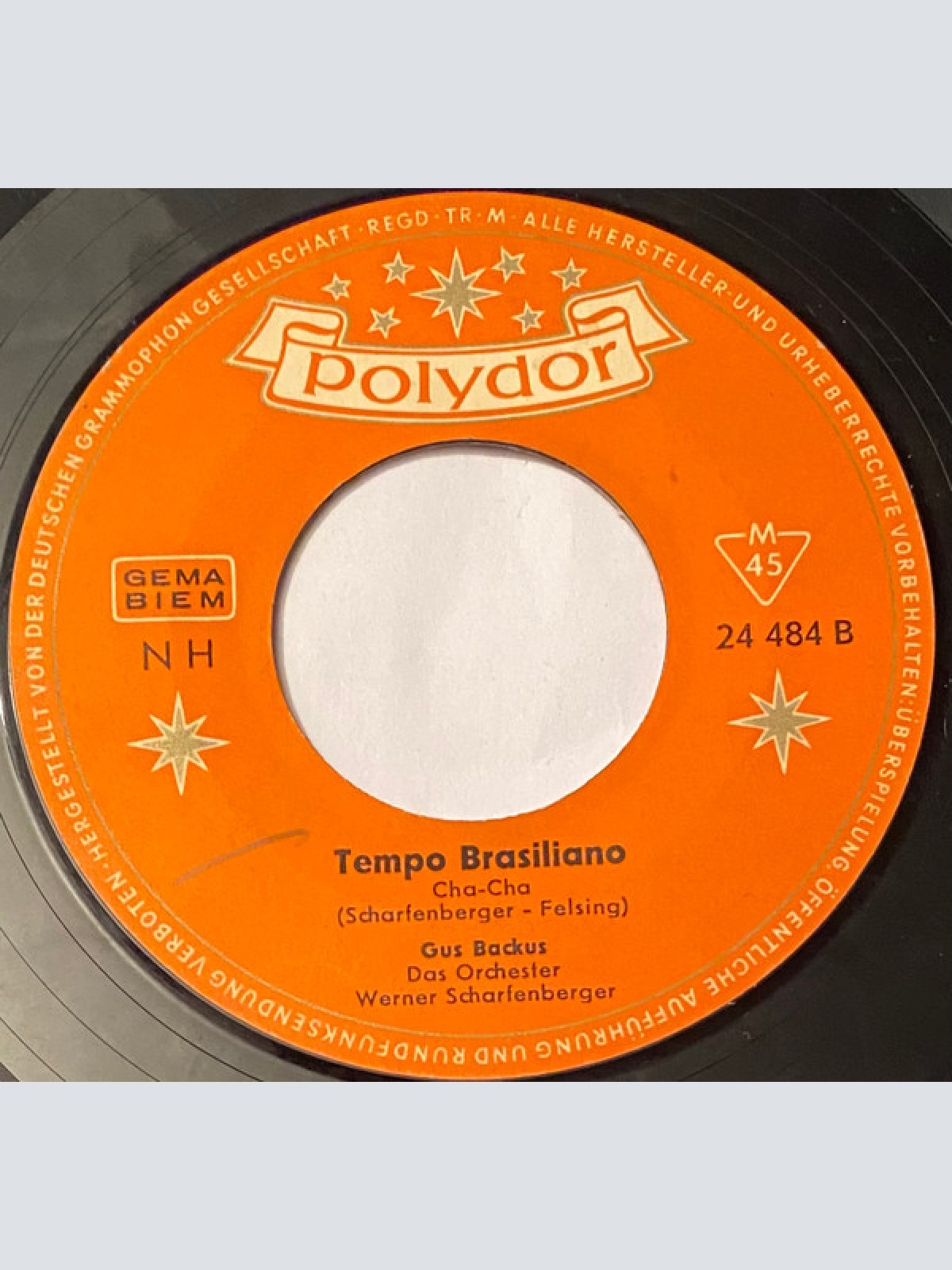 Vinyl / Gus Backus - Auf Wiederseh'n