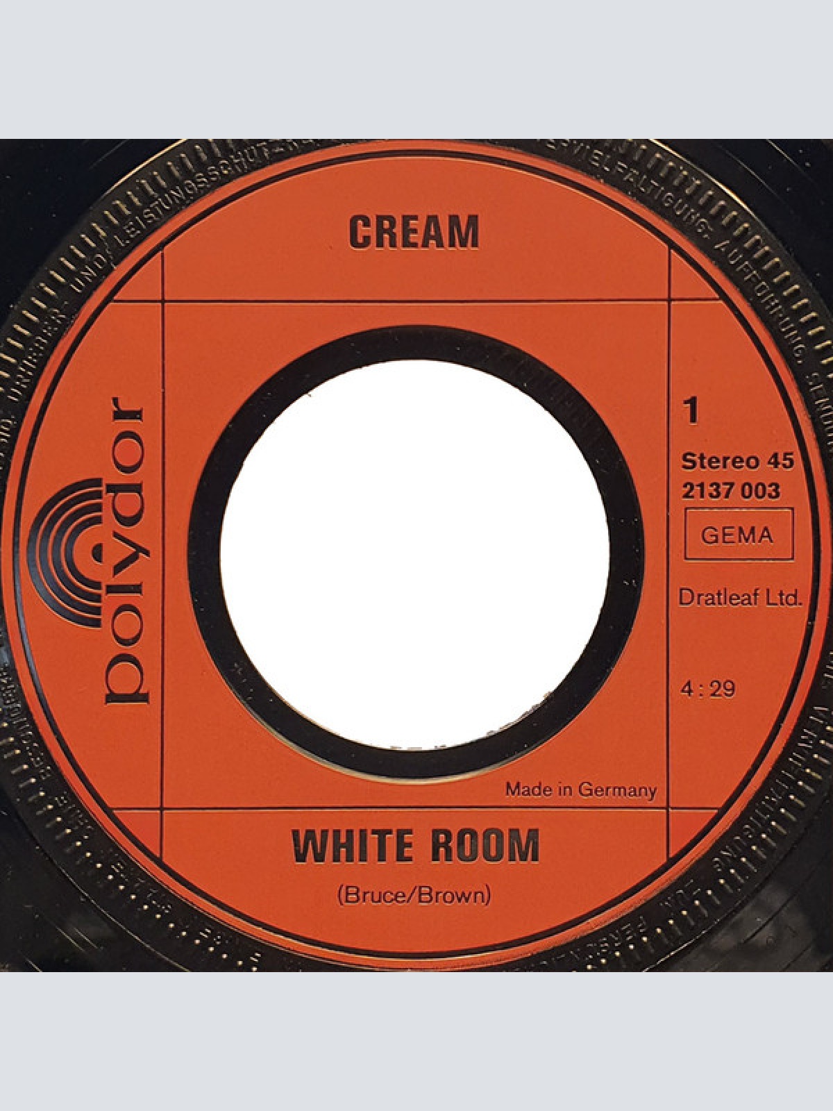Vinyl / Cream (2) - Die Grossen Vier