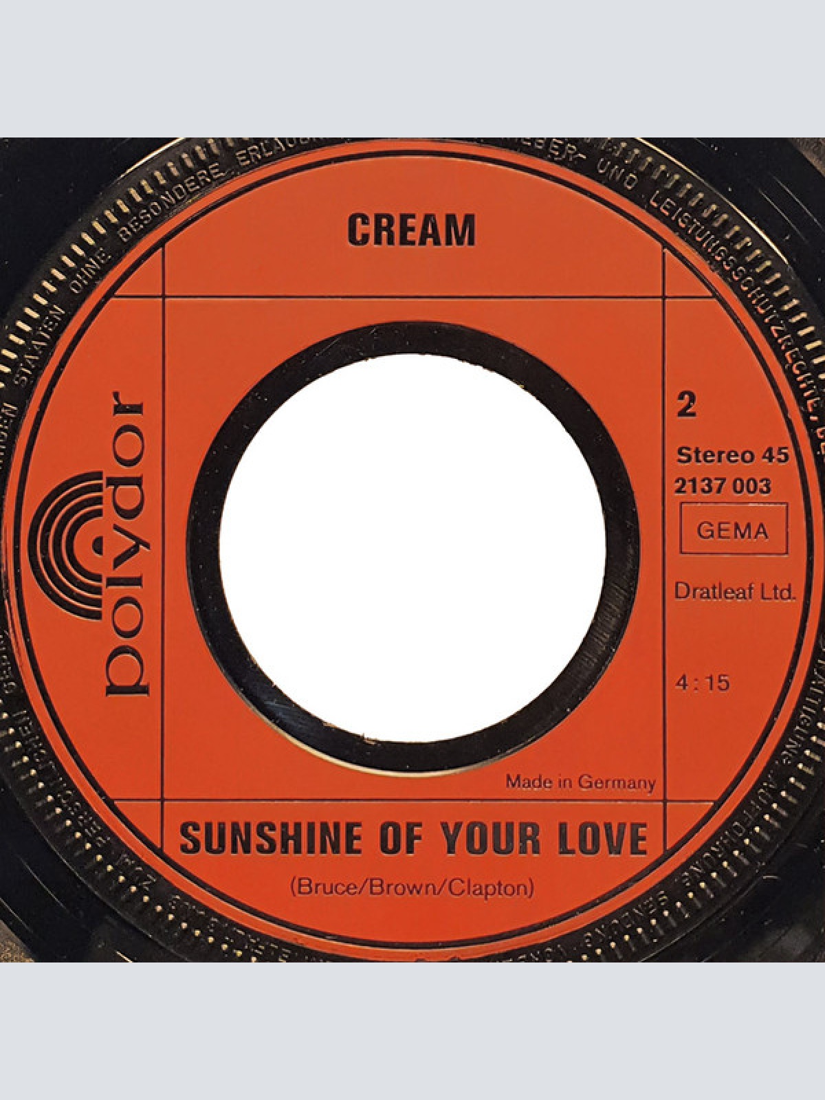 Vinyl / Cream (2) - Die Grossen Vier