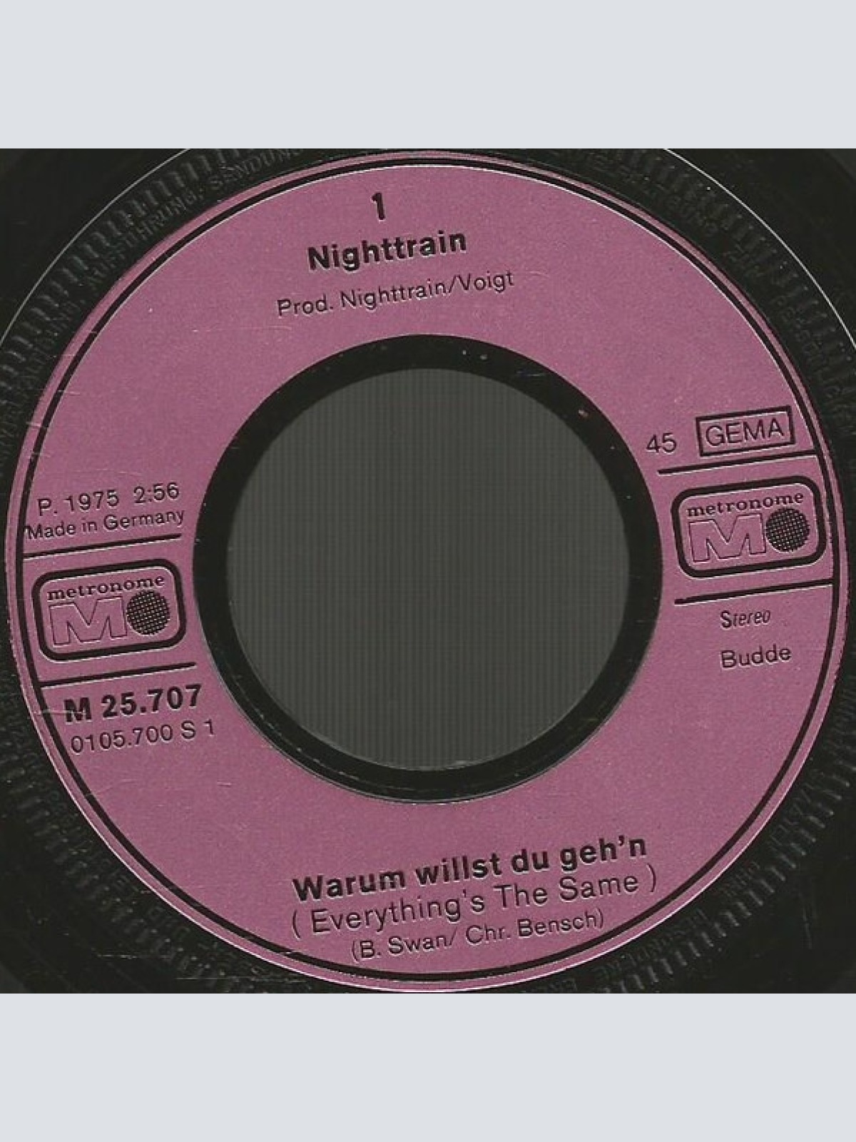 Vinyl / Nighttrain (2) - Warum Willst Du Geh'n (Everything's The Same)