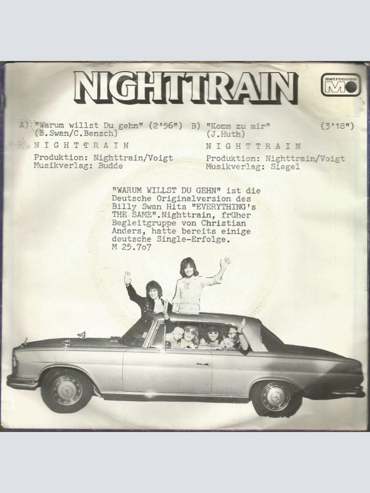 Vinyl / Nighttrain (2) - Warum Willst Du Geh'n (Everything's The Same)