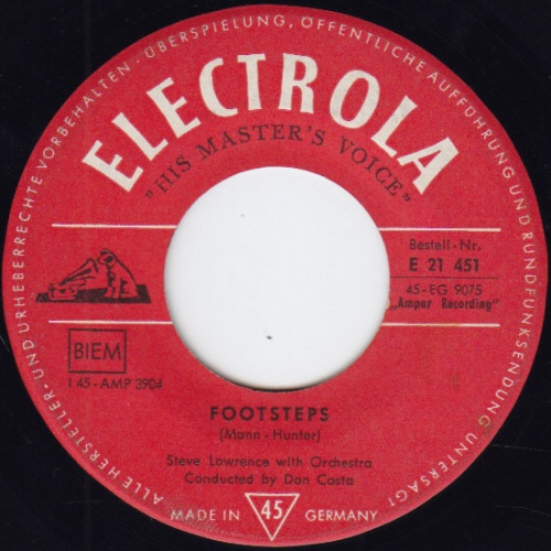 Vinyl / Steve Lawrence (2) - Footsteps