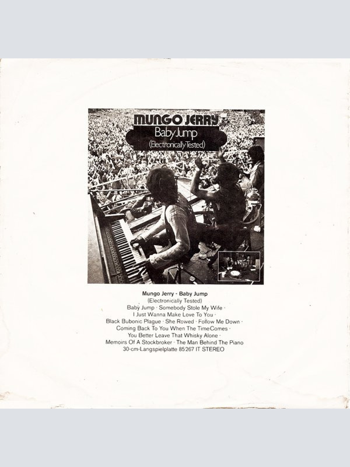 Vinyl / Mungo Jerry - You Don't Have To Be In The Army / She Rowed