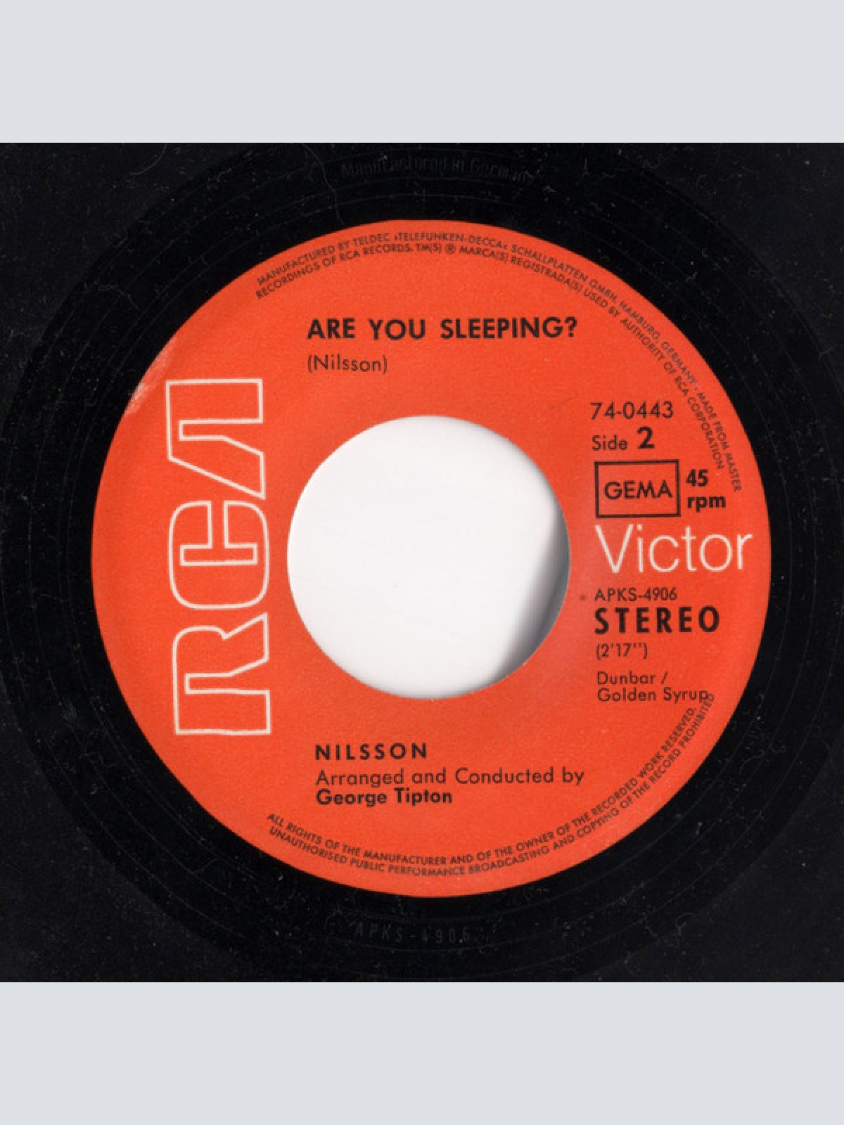 Vinyl / Nilsson* - Me And My Arrow / Are You Sleeping?