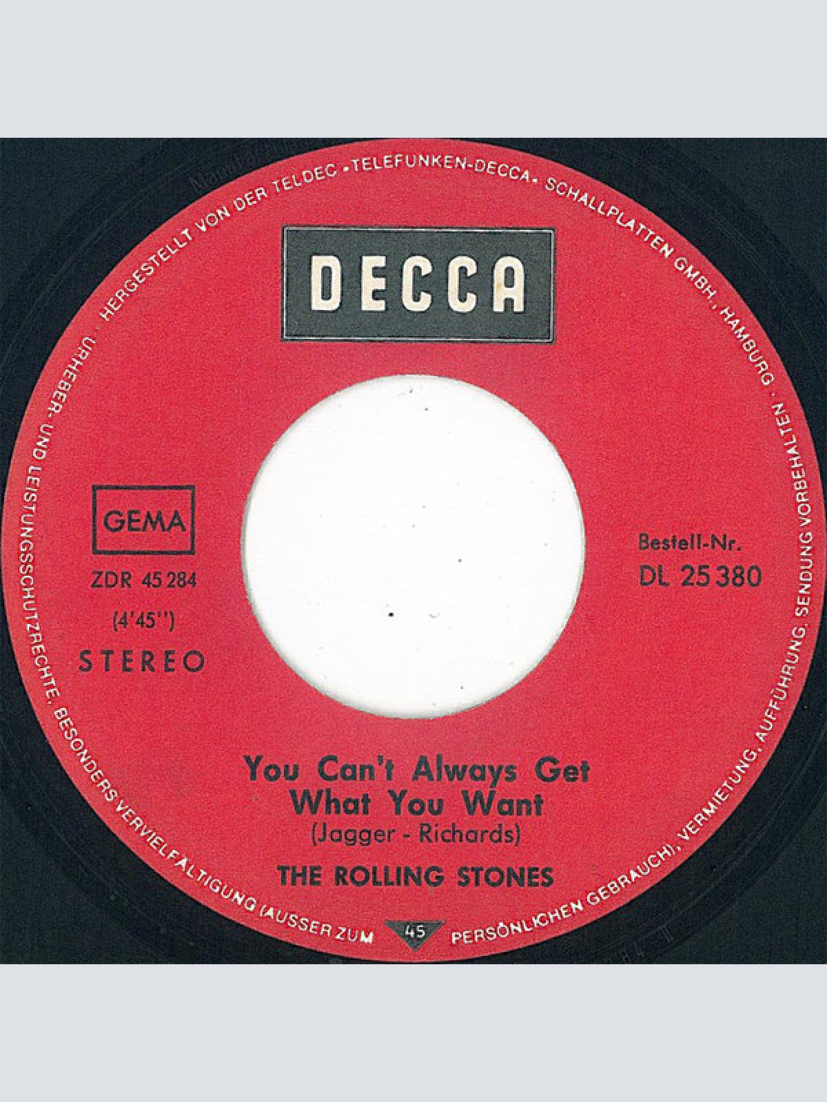 Vinyl / The Rolling Stones - Honky Tonk Women / You Can't Always Get What You Want