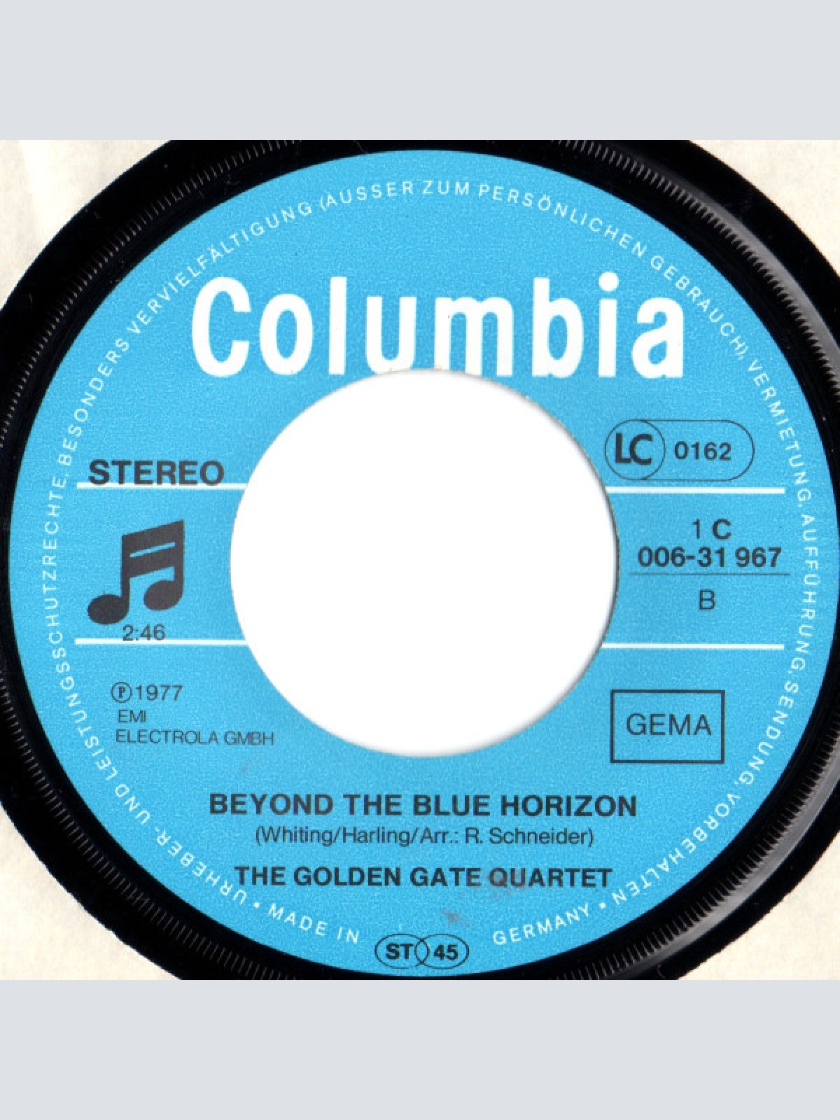 Vinyl / The Golden Gate Quartet - Schwarzbraun Ist Die Haselnuss