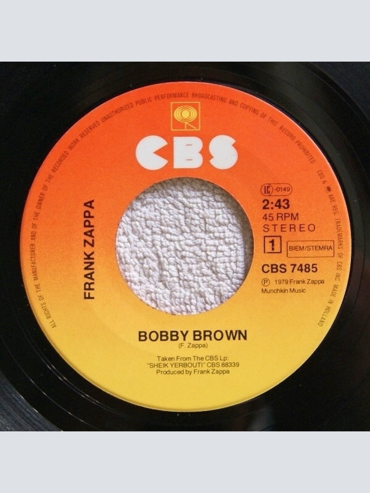 Vinyl / Frank Zappa - Bobby Brown