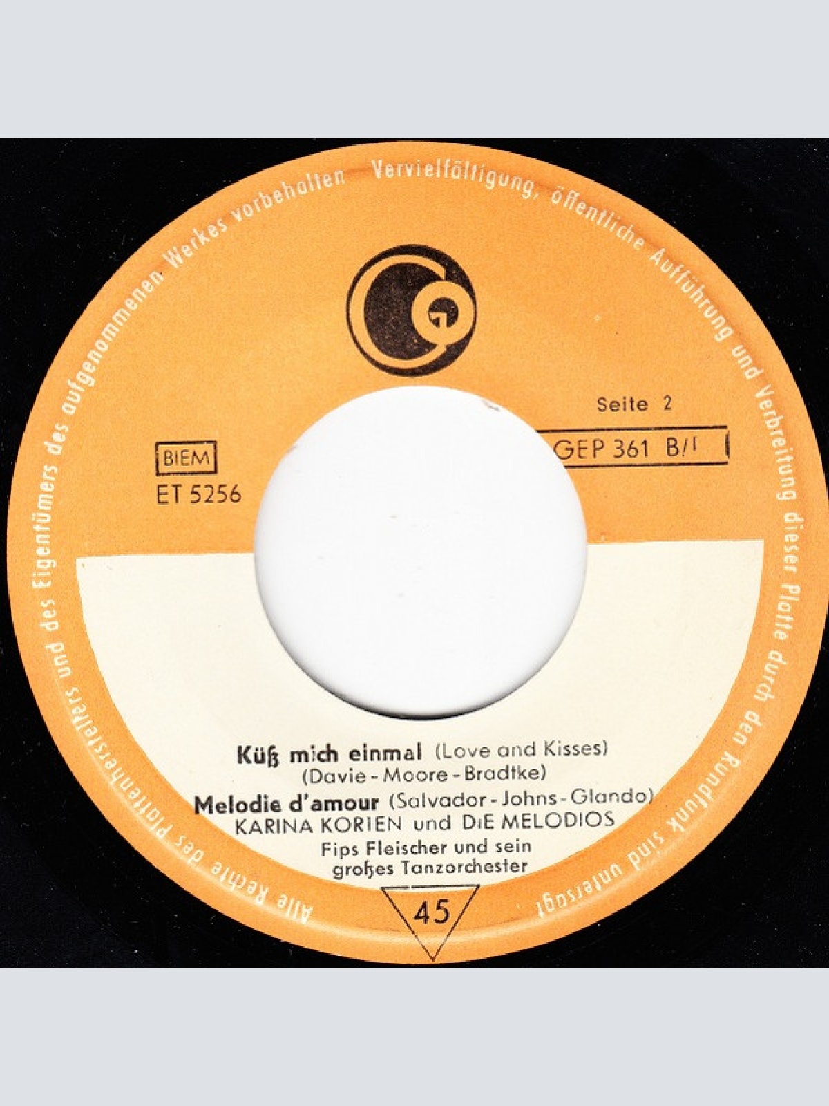 Vinyl / Just Zinner* / Karina Korten* Und Die Melodios - Brücke Am Kwai / Mitternachtsblues / Küß Mich Einmal / Melodie D'amour