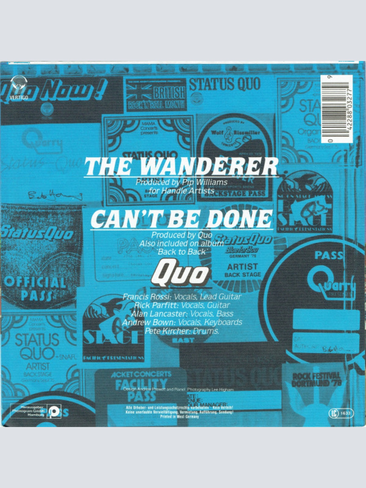 Vinyl / Status Quo - The Wanderer